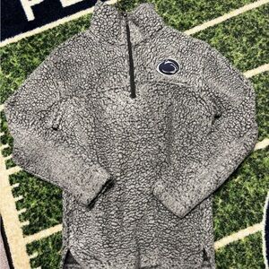 Penn State University Gray Women's Sherpa Quarter-Zip